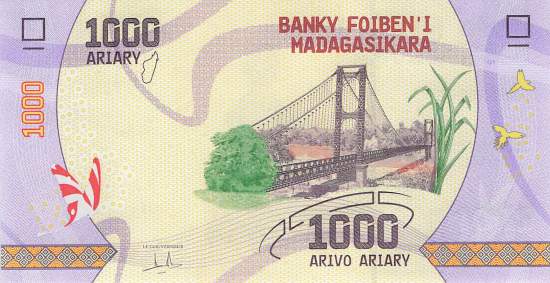 1000 Ariary 2017